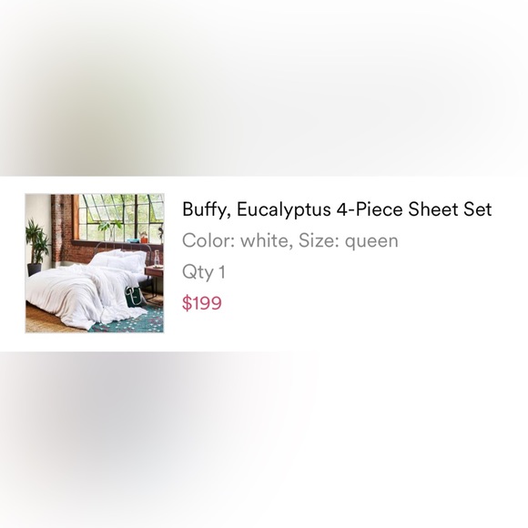 Bedding Buffy Eucalyptus 4 Piece Queen Sheet Set White Poshmark